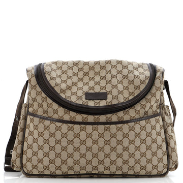 Gucci Diaper Crossbody Bag GG Canvas