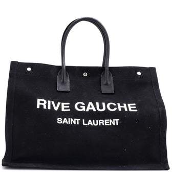 Saint Laurent Rive Gauche Shopper Tote Canvas Large