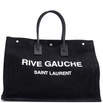 Saint Laurent Rive Gauche Shopper Tote Canvas Large