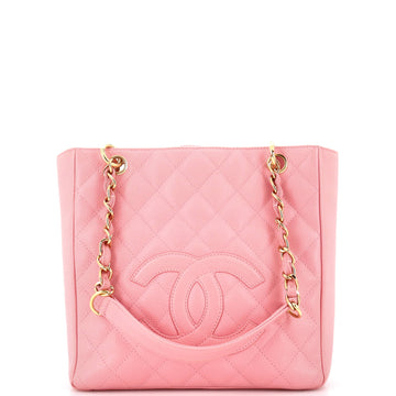Chanel Petite Shopping Tote Quilted Caviar