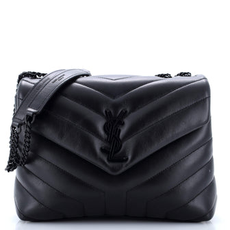 Saint Laurent Loulou Shoulder Bag Matelasse Chevron Leather Small