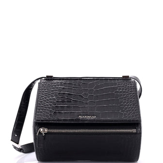 Givenchy Pandora Box Bag Crocodile Embossed Leather Medium
