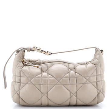 Christian Dior DiorTravel Nomad Pouch Macrocannage Quilt Calfskin Medium