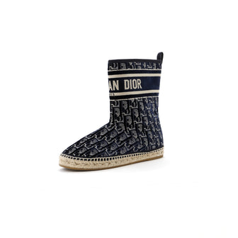 Christian Dior Women's Granville Espadrille Boots Velvet Oblique