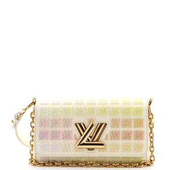 Louis Vuitton Twist West Handbag Beaded Damier