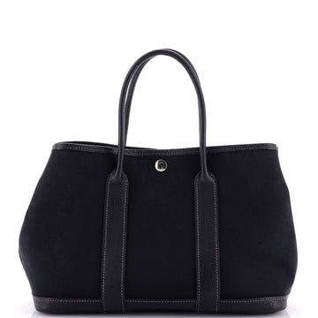 Hermes Garden Party Tote Toile and Leather 30