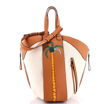Loewe Ken Price Hammock Bag Printed Leather and Canvas Medium
