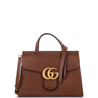 Gucci GG Marmont Top Handle Bag Leather Small