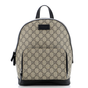 Gucci Zip Pocket Backpack GG Coated Canvas Small