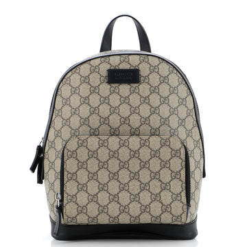 Gucci Zip Pocket Backpack GG Coated Canvas Small