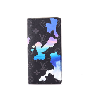 Louis Vuitton Brazza Wallet Limited Edition Room with a View Printed Monogram Eclipse Canvas