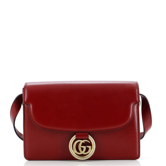 Gucci GG Ring Shoulder Bag Leather Small