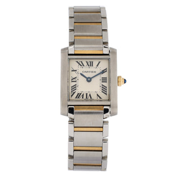 Cartier Tank Francaise Quartz Watch Stainless Steel and Yellow Gold 20