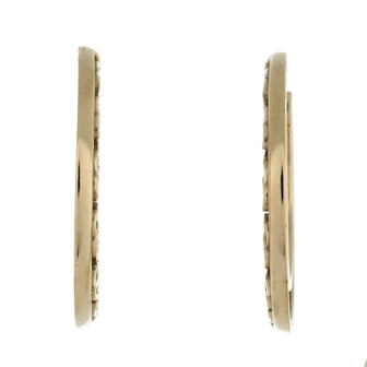 Chanel Multi CC Hoop Earrings Metal