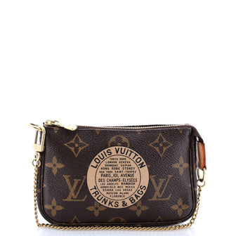 Louis Vuitton Pochette Accessoires Limited Edition Monogram Canvas Mini