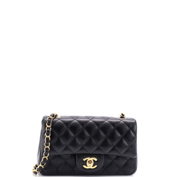 Chanel Classic Single Flap Bag Quilted Lambskin Mini