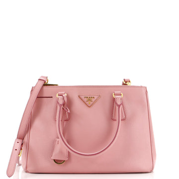 Prada Double Zip Lux Tote Saffiano Leather Small