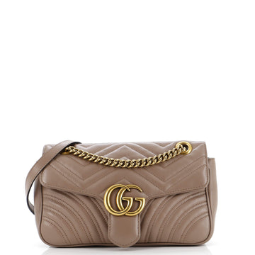 Gucci GG Marmont Flap Bag Matelasse Leather Small
