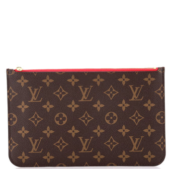 Louis Vuitton Neverfull Pochette Monogram Canvas Large