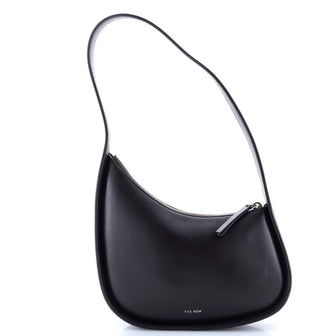 The Row Half Moon Shoulder Bag Leather