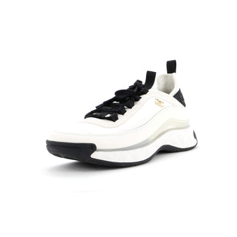 Chanel Men's CC Low-Top Sneakers Suede with Leather and Fabric