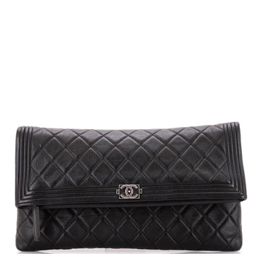 Chanel Boy Beauty CC Clutch Quilted Lambskin