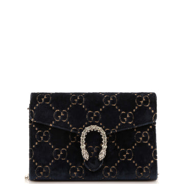 Gucci Dionysus Chain Wallet GG Velvet Small