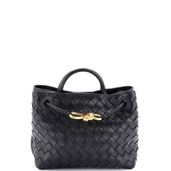 Bottega Veneta Andiamo Top Handle Bag Intrecciato Nappa Small