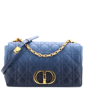 Christian Dior Caro Bag Cannage Quilt Calfskin Medium