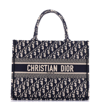 Christian Dior Book Tote Oblique Canvas Medium