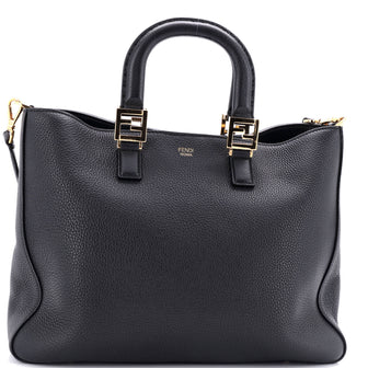 Fendi Selleria FF Handle Tote Leather Medium