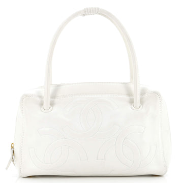 Chanel Triple CC Bowler Leather Medium