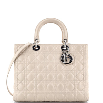 Christian Dior Lady Dior Bag Cannage Quilt Lambskin Large
