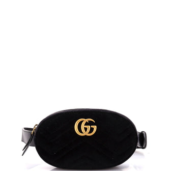 Gucci GG Marmont Belt Bag Matelasse Velvet