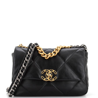 Chanel 19 Flap Bag Quilted Leather Medium