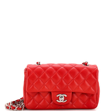 Chanel Classic Single Flap Bag Quilted Caviar Mini