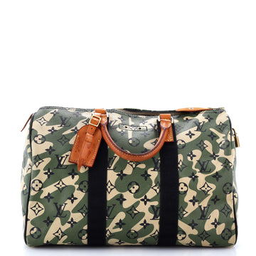 Louis Vuitton Speedy Handbag Limited Edition Monogramouflage Canvas 35