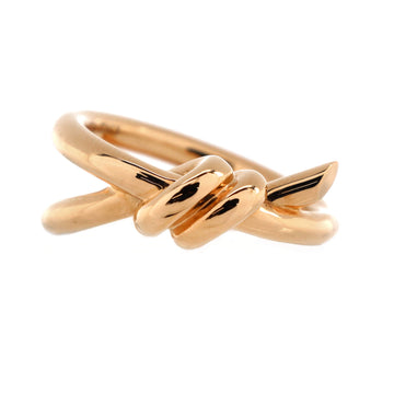 Tiffany & Co. Double Row Knot Ring 18K Rose Gold