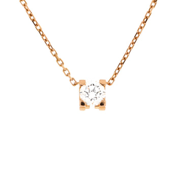 Cartier C de Cartier Necklace 18K Rose Gold and Diamond 0.20-0.29CT