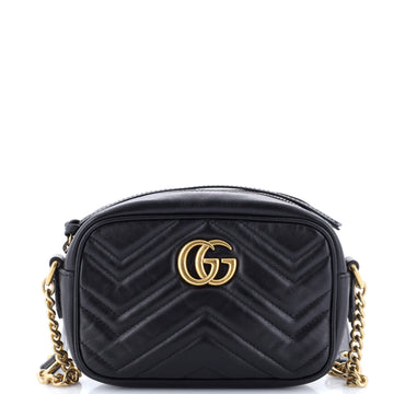 Gucci GG Marmont Shoulder Bag Matelasse Leather Mini