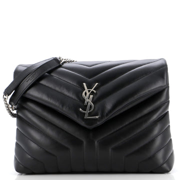 Saint Laurent Loulou Shoulder Bag Matelasse Chevron Leather Medium