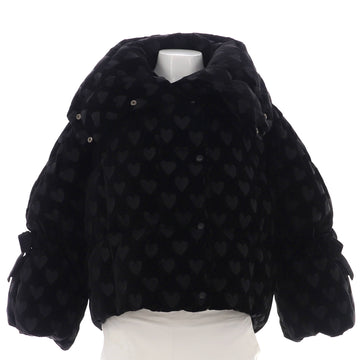 Fendi Women's Heart Motif Puffer Coat Polyester
