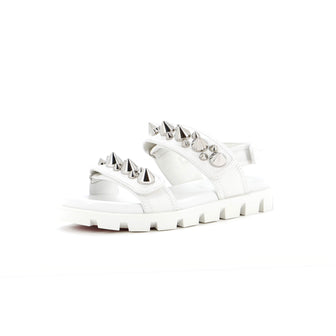 Christian Louboutin Women's Spikita Flat Sandals Spiked Leather
