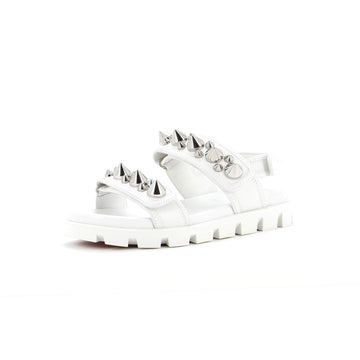 Christian Louboutin Women's Spikita Flat Sandals Spiked Leather