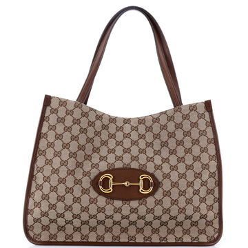 Gucci Horsebit 1955 Tote GG Canvas Medium