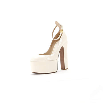 Valentino Garavani Women's Tan-Go Platform Pumps Patent 155