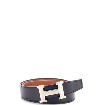 Hermes Constance Reversible Belt Leather with Guilloche Hardware Medium