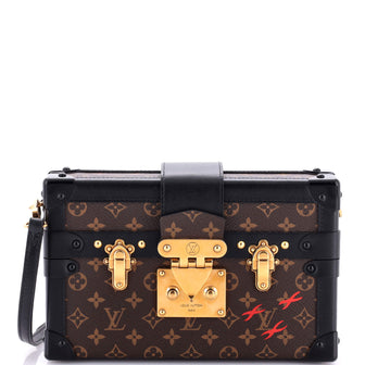 Louis Vuitton Petite Malle Handbag Monogram Canvas