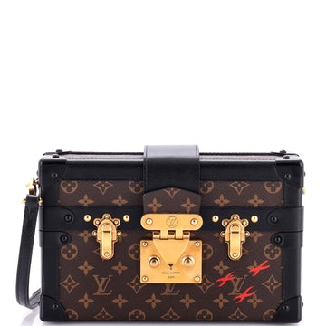 Louis Vuitton Petite Malle Handbag Monogram Canvas