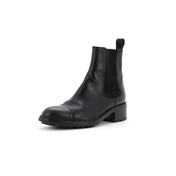 Chanel Women's Logo Ankle Boots Leather